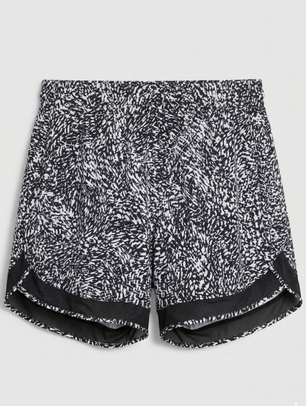 ATHLETA Women’s Black & White Patterned Sporty Shorts Sz 2x
